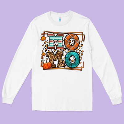 Fall Autumn Leopard Momo Long Sleeve Tee Designed By Lillyallendesigns
