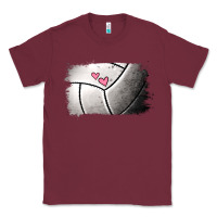 Burgundy volleyball brushstroke Classic Tee - Jasminsmagicworld