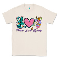 Natural peace love springwith flowers and butterfly Classic Tee - Artiststas