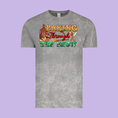 Baking Through The Snow Vintage Tee Designed By Fadigitalartstudio