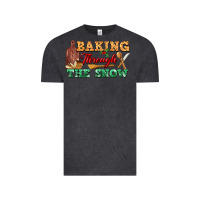 Vintage Black baking through the snow Vintage Tee - FaDigitalArtStudio