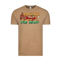 Vintage Coffee baking through the snow Vintage Tee - FaDigitalArtStudio