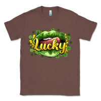 Chestnut St. Patrick's Day lips lucky Classic Tee - HowdyJamesFarm
