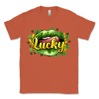 Copper St. Patrick's Day lips lucky Classic Tee - HowdyJamesFarm