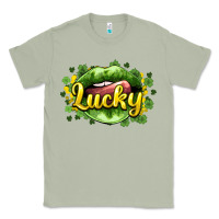 Matcha St. Patrick's Day lips lucky Classic Tee - HowdyJamesFarm