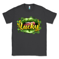 Smoke St. Patrick's Day lips lucky Classic Tee - HowdyJamesFarm