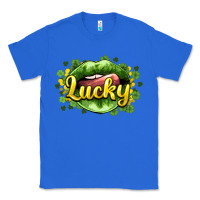 True Royal St. Patrick's Day lips lucky Classic Tee - HowdyJamesFarm