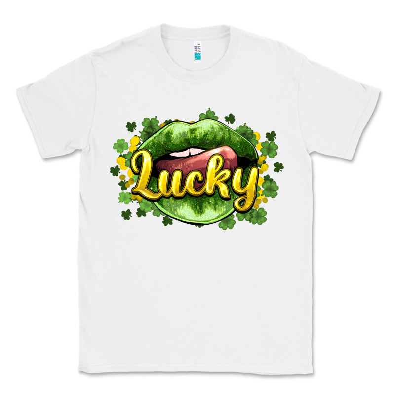 St. Patrick's Day Lips Lucky Classic Tee by HowdyJamesFarm | Teevron