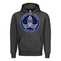Charcoal Heather The Orville Zipper Hoodie - DesigneFamous