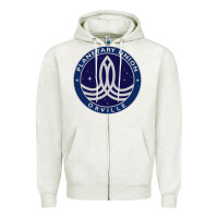 Oatmeal Heather The Orville Zipper Hoodie - DesigneFamous