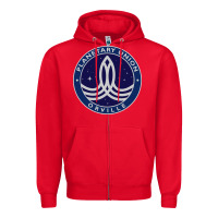 Red The Orville Zipper Hoodie - DesigneFamous