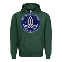 Sports Green The Orville Zipper Hoodie - DesigneFamous