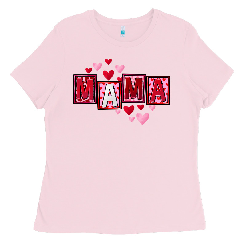 Mother's Day Mama Hearts Ladies Tee by FaDigitalArtStudio | Teevron