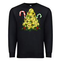 Black Lightning Softball Christmas Tree Premium Sweatshirt - RanaPortraitStore