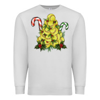 Dove Grey Lightning Softball Christmas Tree Premium Sweatshirt - RanaPortraitStore
