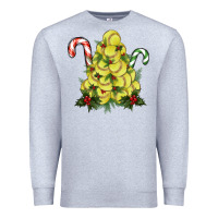 Heather Grey Lightning Softball Christmas Tree Premium Sweatshirt - RanaPortraitStore