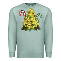 Seafoam Lightning Softball Christmas Tree Premium Sweatshirt - RanaPortraitStore