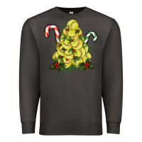 Smoke Lightning Softball Christmas Tree Premium Sweatshirt - RanaPortraitStore