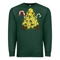 Sports Green Lightning Softball Christmas Tree Premium Sweatshirt - RanaPortraitStore