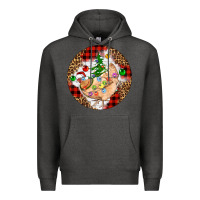 Charcoal Heather Christmas chicken Premium Hoodie - Artiststas