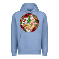 Colony Blue Christmas chicken Premium Hoodie - Artiststas