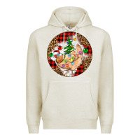 Oatmeal Heather Christmas chicken Premium Hoodie - Artiststas