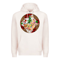 Pale Pink Christmas chicken Premium Hoodie - Artiststas