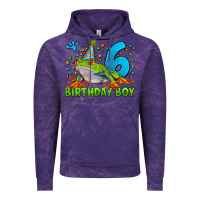 Cloud Purple birthday boy frog age 6 Vintage Hoodie - LillyAllenDesigns