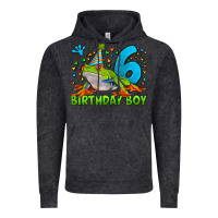 Vintage Black birthday boy frog age 6 Vintage Hoodie - LillyAllenDesigns