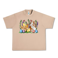 Burro Easter bunny and chicks with floral Urban Heavy Tee - RanaPortraitStore