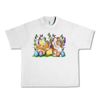 Lunar Rock Easter bunny and chicks with floral Urban Heavy Tee - RanaPortraitStore