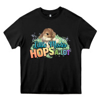 Black Little mister hops a lot Easter day Heavy Core Tee - HowdyJamesFarm