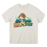 Cream Little mister hops a lot Easter day Heavy Core Tee - HowdyJamesFarm