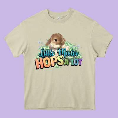 Little Mister Hops A Lot Easter Day Heavy Core Tee Designed By Howdyjamesfarm