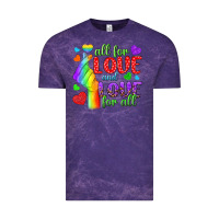 Cloud Purple Western All For Love And Love For All Vintage Tee - BundleAndBundleShop