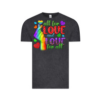 Vintage Black Western All For Love And Love For All Vintage Tee - BundleAndBundleShop