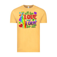 Vintage Mustard Western All For Love And Love For All Vintage Tee - BundleAndBundleShop