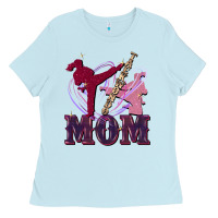Baby Blue Taekwondo mom Mother's Day Ladies Tee - FaDigitalArtStudio