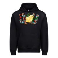 Black Christmas Joy With Chick Urban Hoodie - RanaPortraitStore
