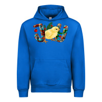 Cobalt Christmas Joy With Chick Urban Hoodie - RanaPortraitStore