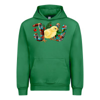 Emerald Christmas Joy With Chick Urban Hoodie - RanaPortraitStore