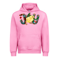 Fuchsia Pink Christmas Joy With Chick Urban Hoodie - RanaPortraitStore