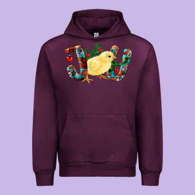 Christmas Joy With Chick Urban Hoodie Designed By Ranaportraitstore