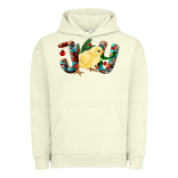 Pigment Pistachio Christmas Joy With Chick Urban Hoodie - RanaPortraitStore