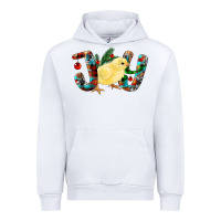 White Christmas Joy With Chick Urban Hoodie - RanaPortraitStore