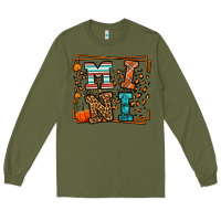 Army Green Fall Autumn Leopard Mini Long Sleeve Tee - LillyAllenDesigns