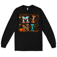 Black Fall Autumn Leopard Mini Long Sleeve Tee - LillyAllenDesigns