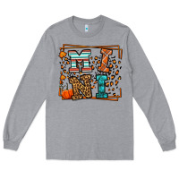 Heather Grey Fall Autumn Leopard Mini Long Sleeve Tee - LillyAllenDesigns