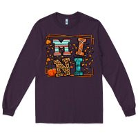Plum Fall Autumn Leopard Mini Long Sleeve Tee - LillyAllenDesigns