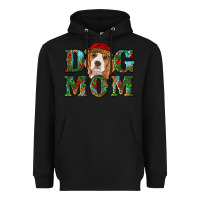 Black Christmas Beagle Dog Mom Heavyweight Hoodie - RanaPortraitStore